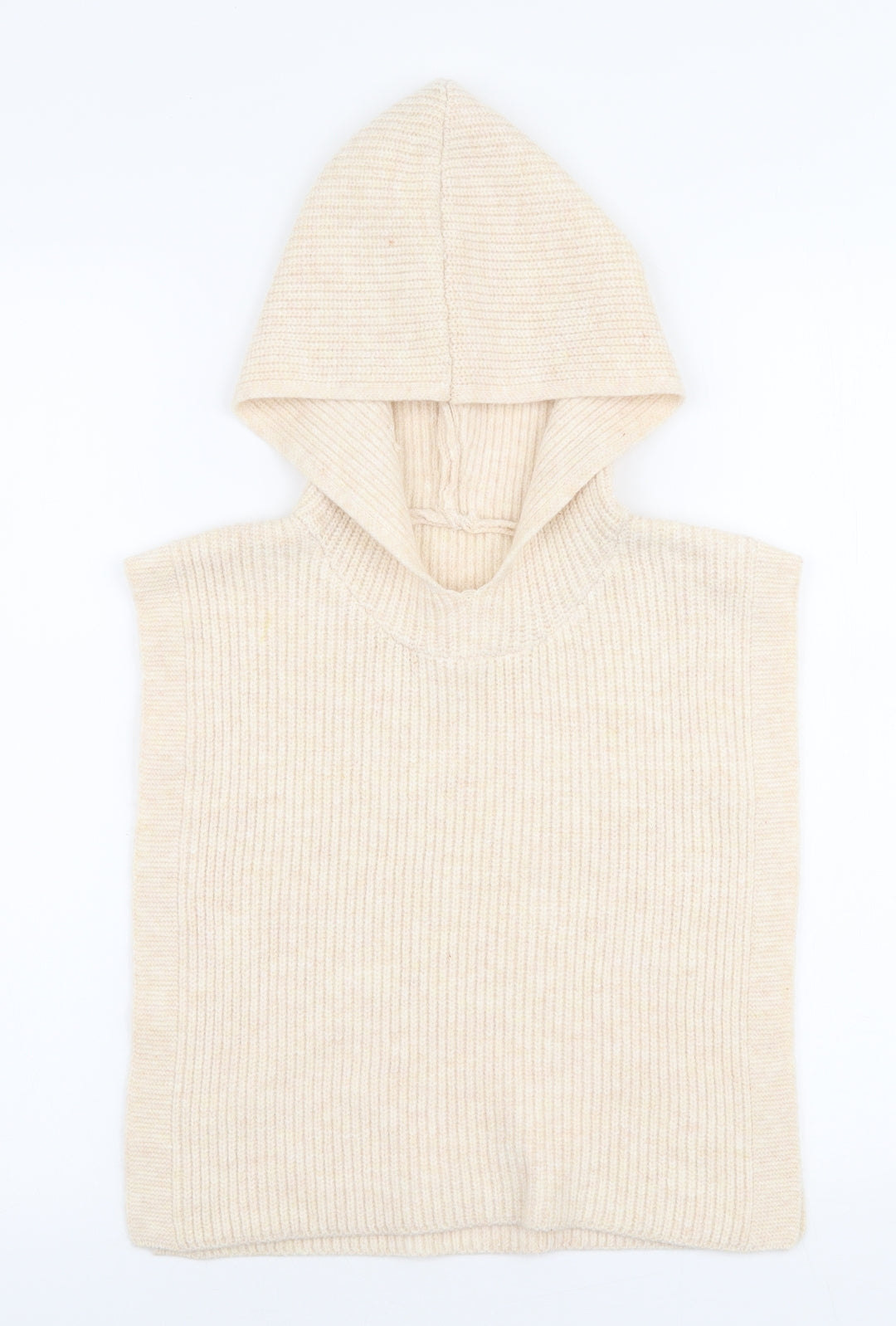 Primark Girls Beige Round Neck  Polyester Cape Jumper One Size  Pullover