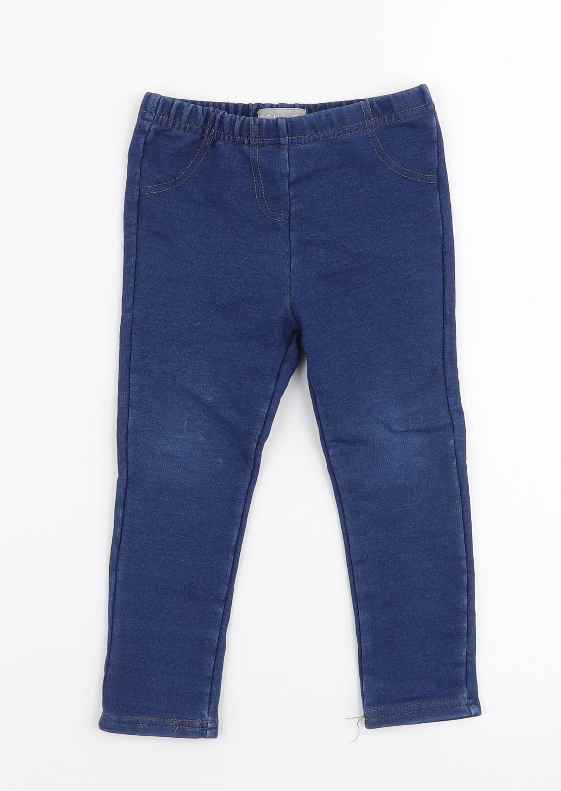 Primark Girls Blue  Cotton Capri Leggings Size 18-24 Months  Pullover
