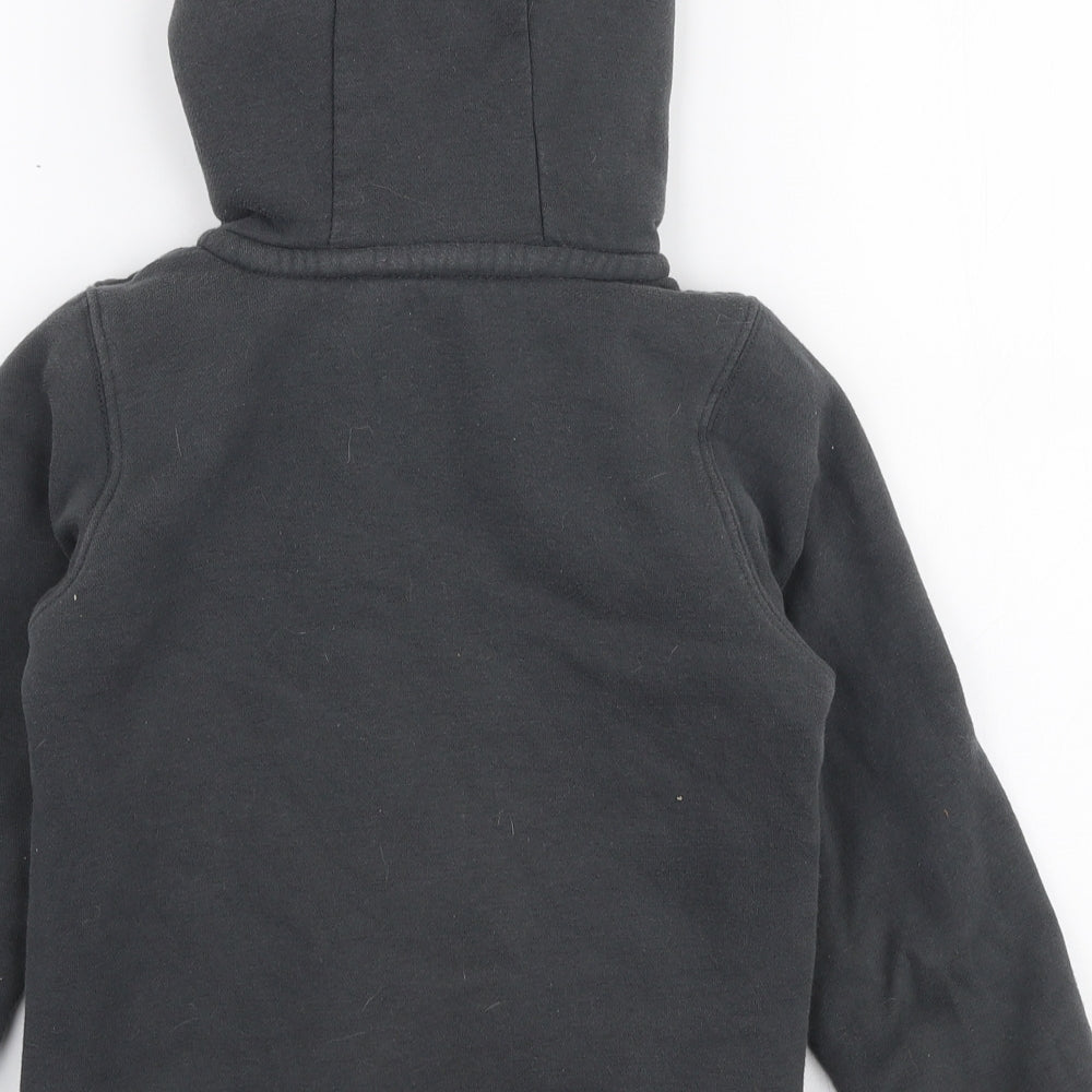 Nutmeg Girls Grey  Cotton Pullover Hoodie Size 7-8 Years  Zip