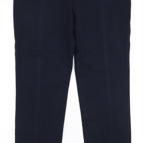 Marks and Spencer Womens Blue  Polyamide Trousers  Size 12 L28 in Slim