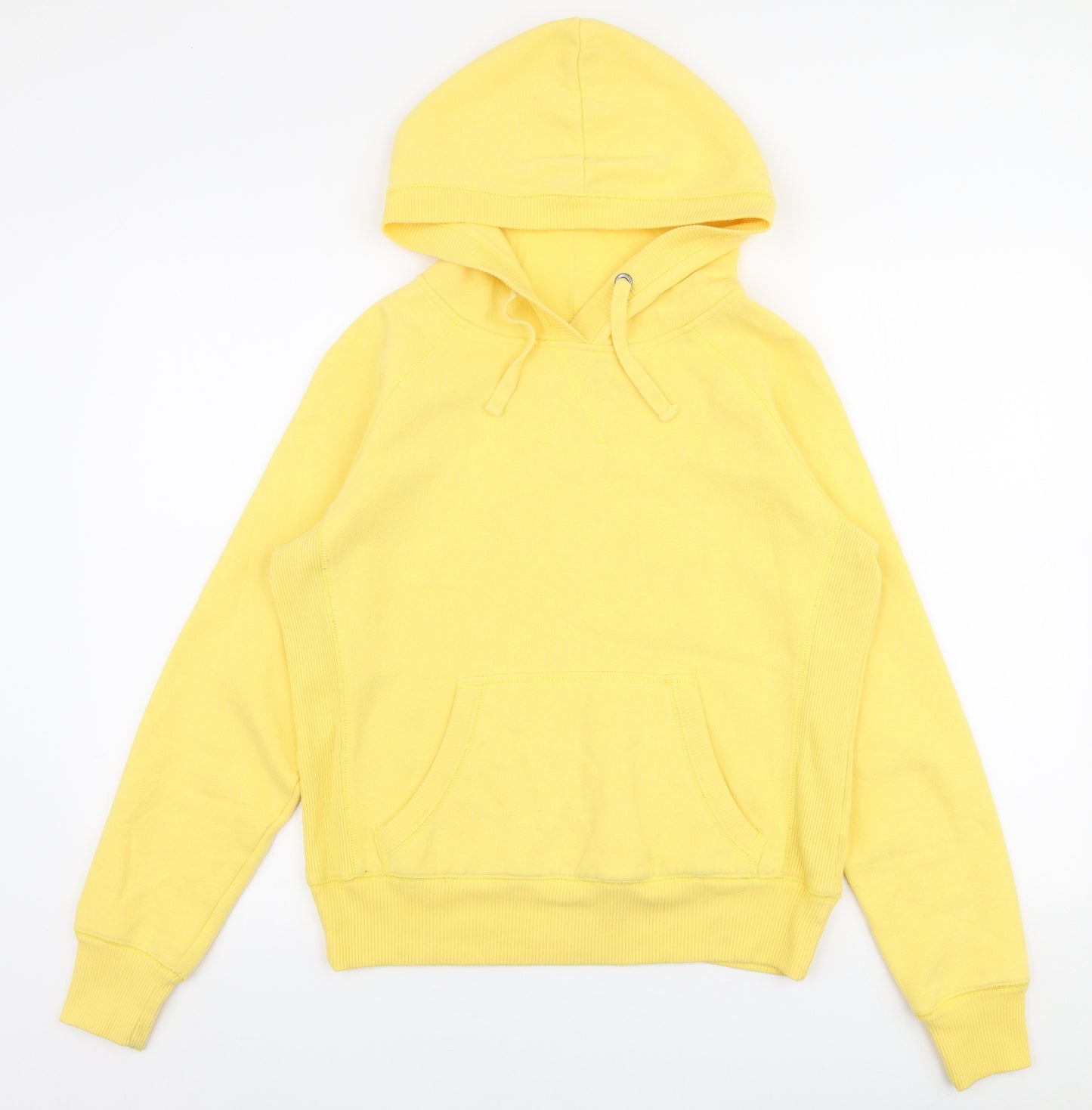 New Look Womens Yellow  Cotton Pullover Hoodie Size 14  Pullover