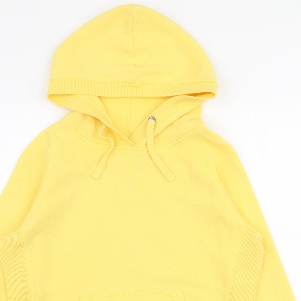 New Look Womens Yellow  Cotton Pullover Hoodie Size 14  Pullover