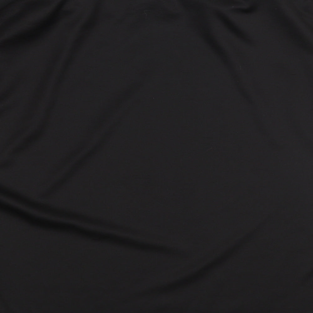 River Island Womens Black  Polyester Basic Blouse Size 14 Round Neck