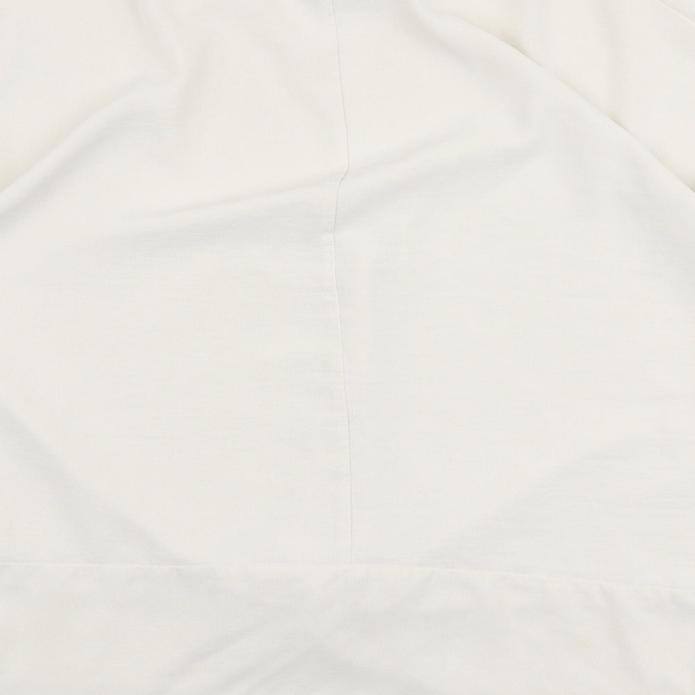 Primark Womens White  Polyester Basic Blouse Size 14 Round Neck