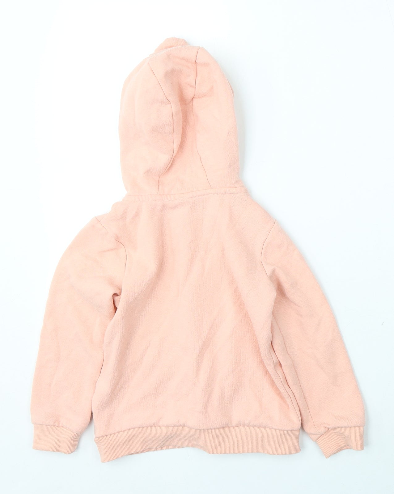 TU Girls Pink  Cotton Full Zip Hoodie Size 4-5 Years