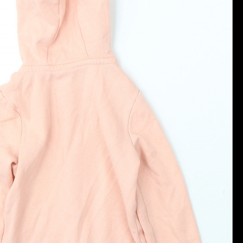 TU Girls Pink  Cotton Full Zip Hoodie Size 4-5 Years