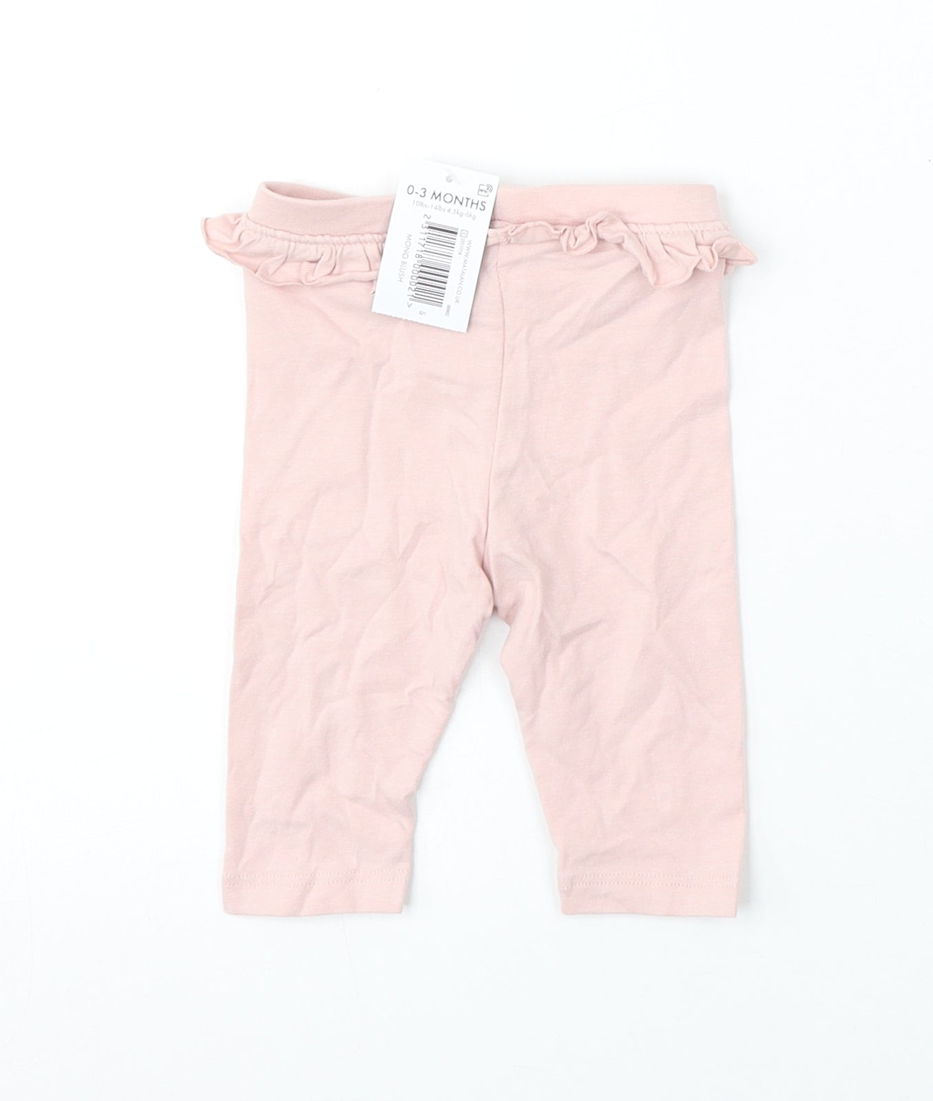 Matalan Girls Pink  Cotton Jogger Trousers Size 0-3 Months