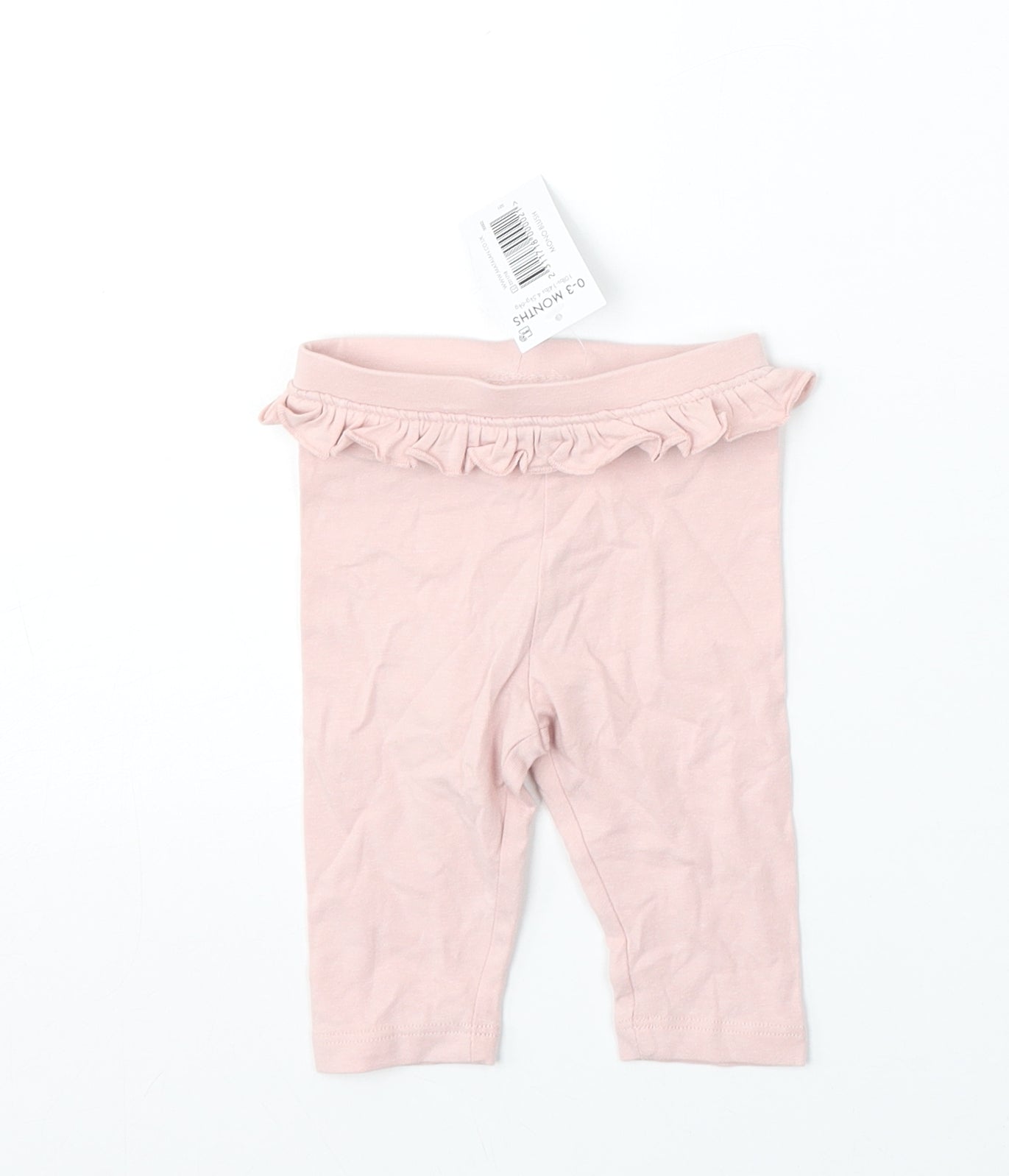 Matalan Girls Pink  Cotton Jogger Trousers Size 0-3 Months
