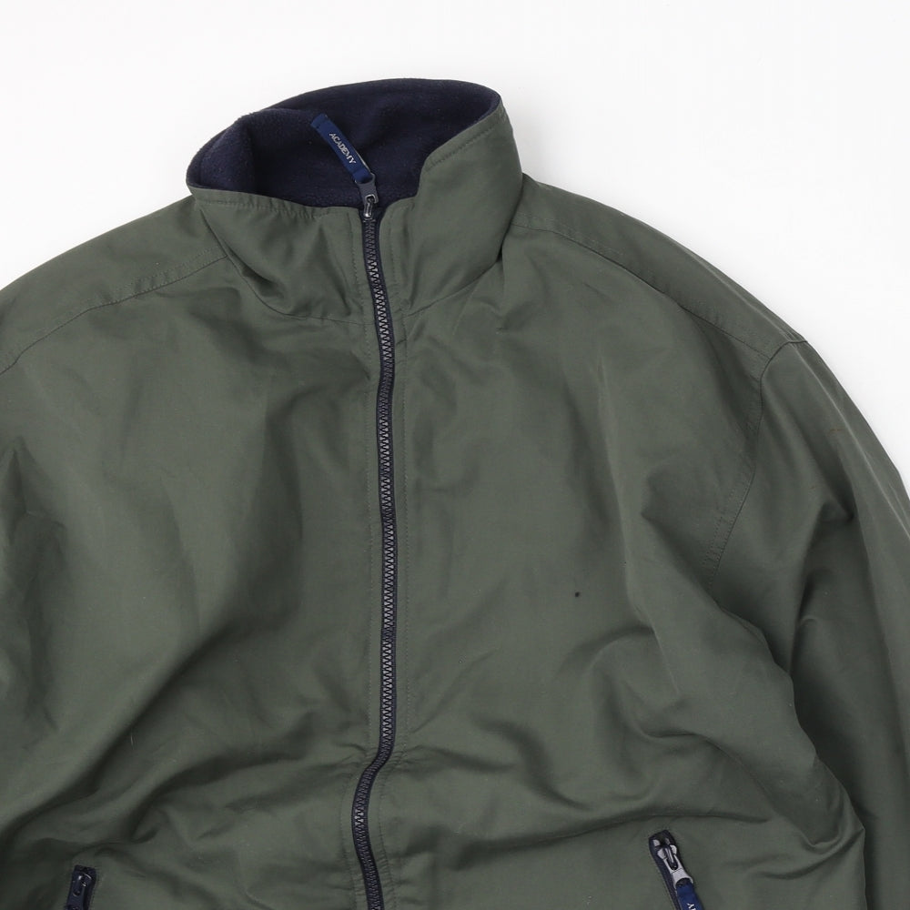 Academy Mens Green   Jacket  Size M  Zip