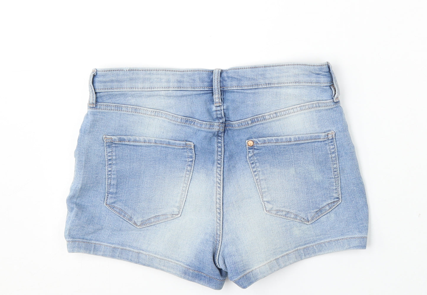 &Denim Girls Blue  Cotton Bermuda Shorts Size 14 Years  Regular