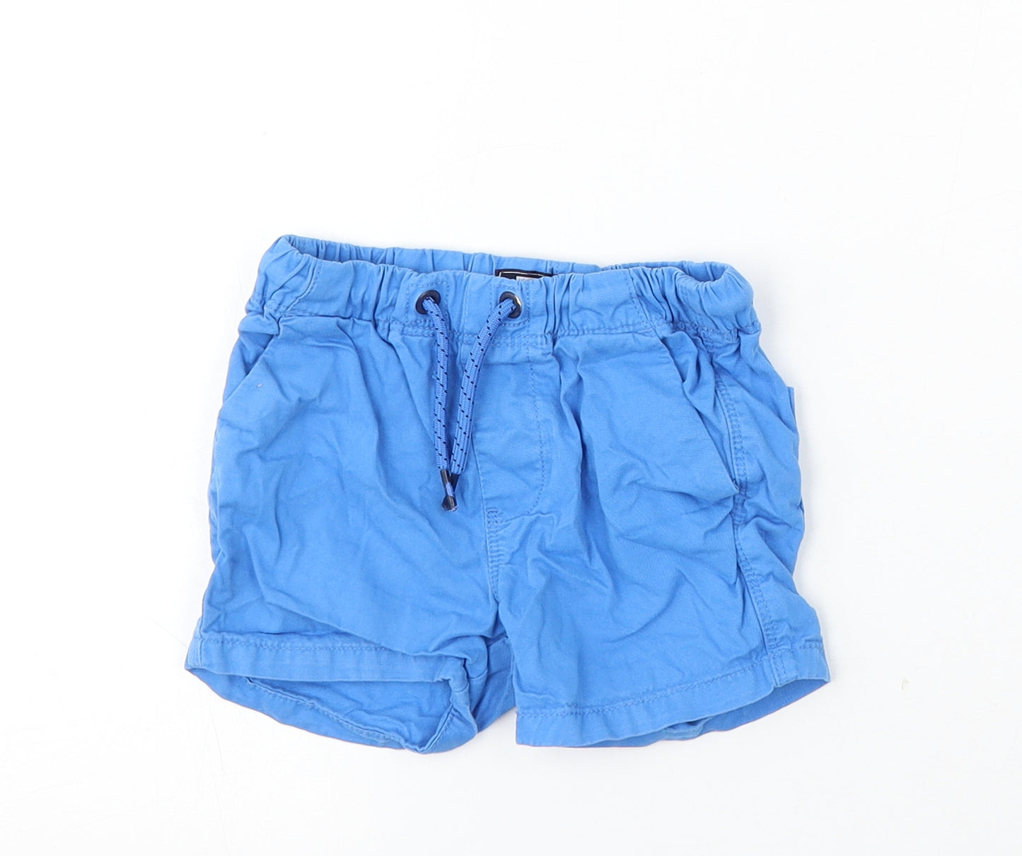 NEXT Boys Blue  Cotton Cropped Trousers Size 12-18 Months