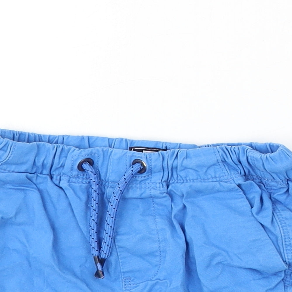 NEXT Boys Blue  Cotton Cropped Trousers Size 12-18 Months