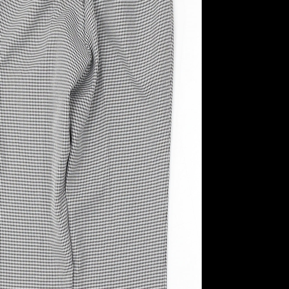Primark Womens Multicoloured Houndstooth Polyester Trousers  Size 8 L29 in Regular