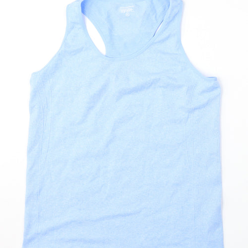 Dunnes Stores Womens Blue  Polyester Basic Tank Size XL Round Neck