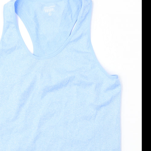 Dunnes Stores Womens Blue  Polyester Basic Tank Size XL Round Neck