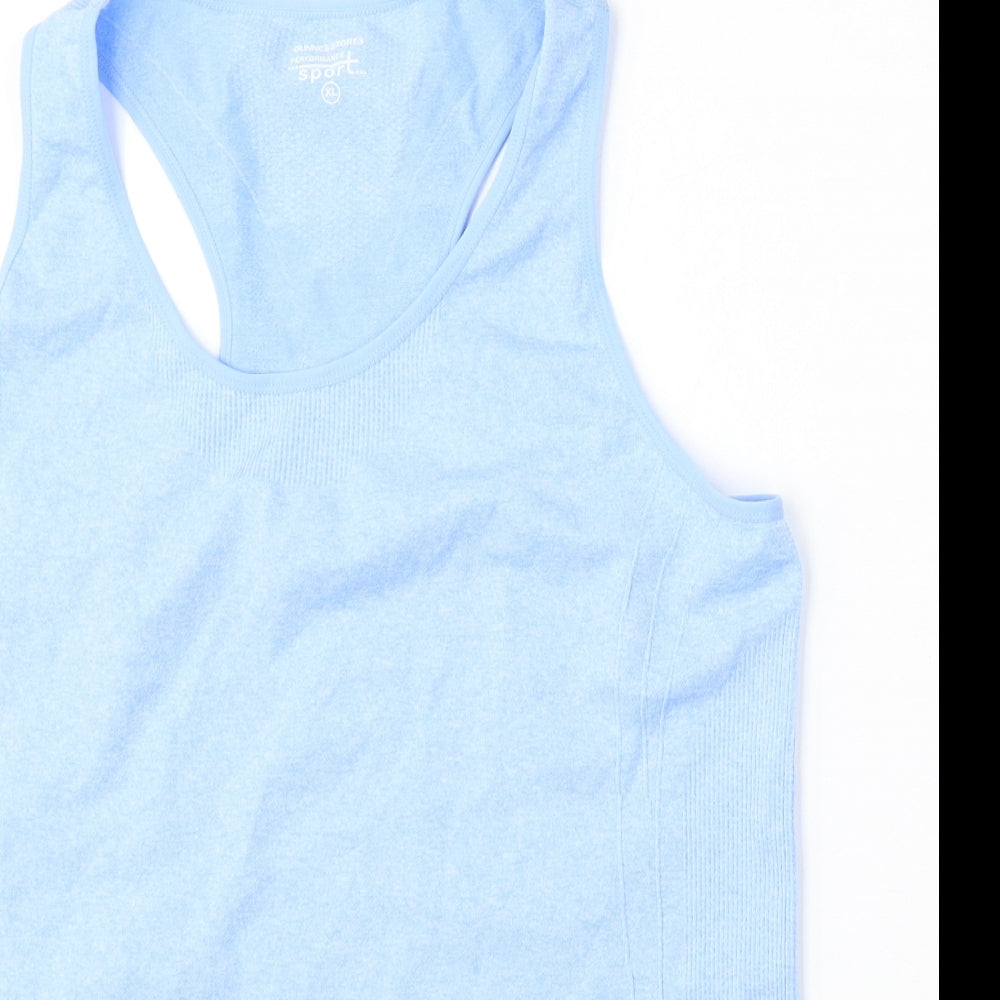 Dunnes Stores Womens Blue  Polyester Basic Tank Size XL Round Neck