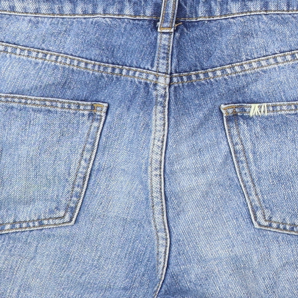 French Connection Womens Blue  Cotton Hot Pants Shorts Size 12 L3 in Regular