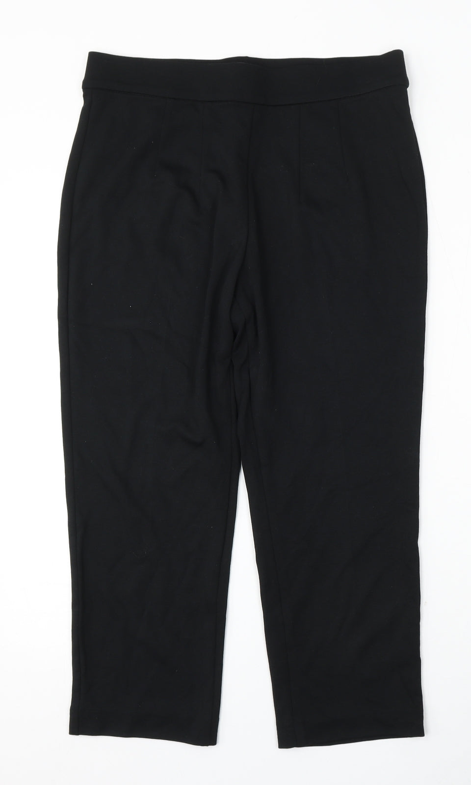 Marks and Spencer Womens Black  Viscose Jegging Trousers Size 12 L21.5 in Regular