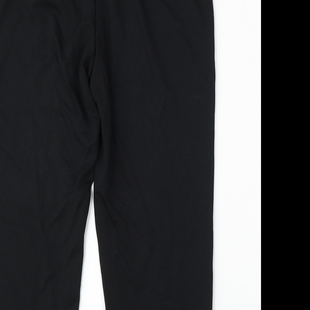 Marks and Spencer Womens Black  Viscose Jegging Trousers Size 12 L21.5 in Regular