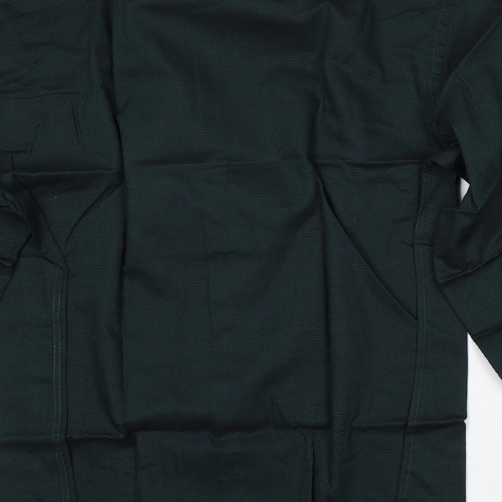 Taylor & Wright Mens Green  Cotton  Dress Shirt Size 17 Collared Button