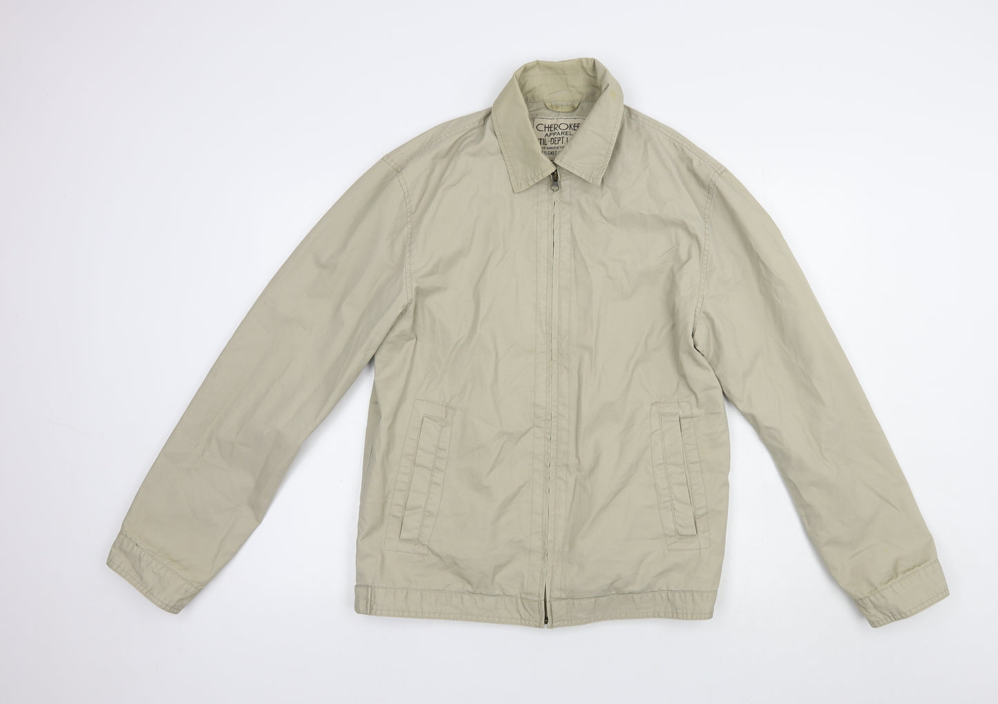 Cherokee Mens Beige   Jacket  Size S  Zip