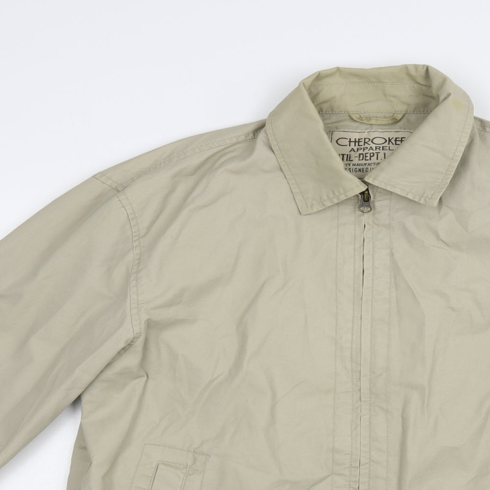 Cherokee Mens Beige   Jacket  Size S  Zip