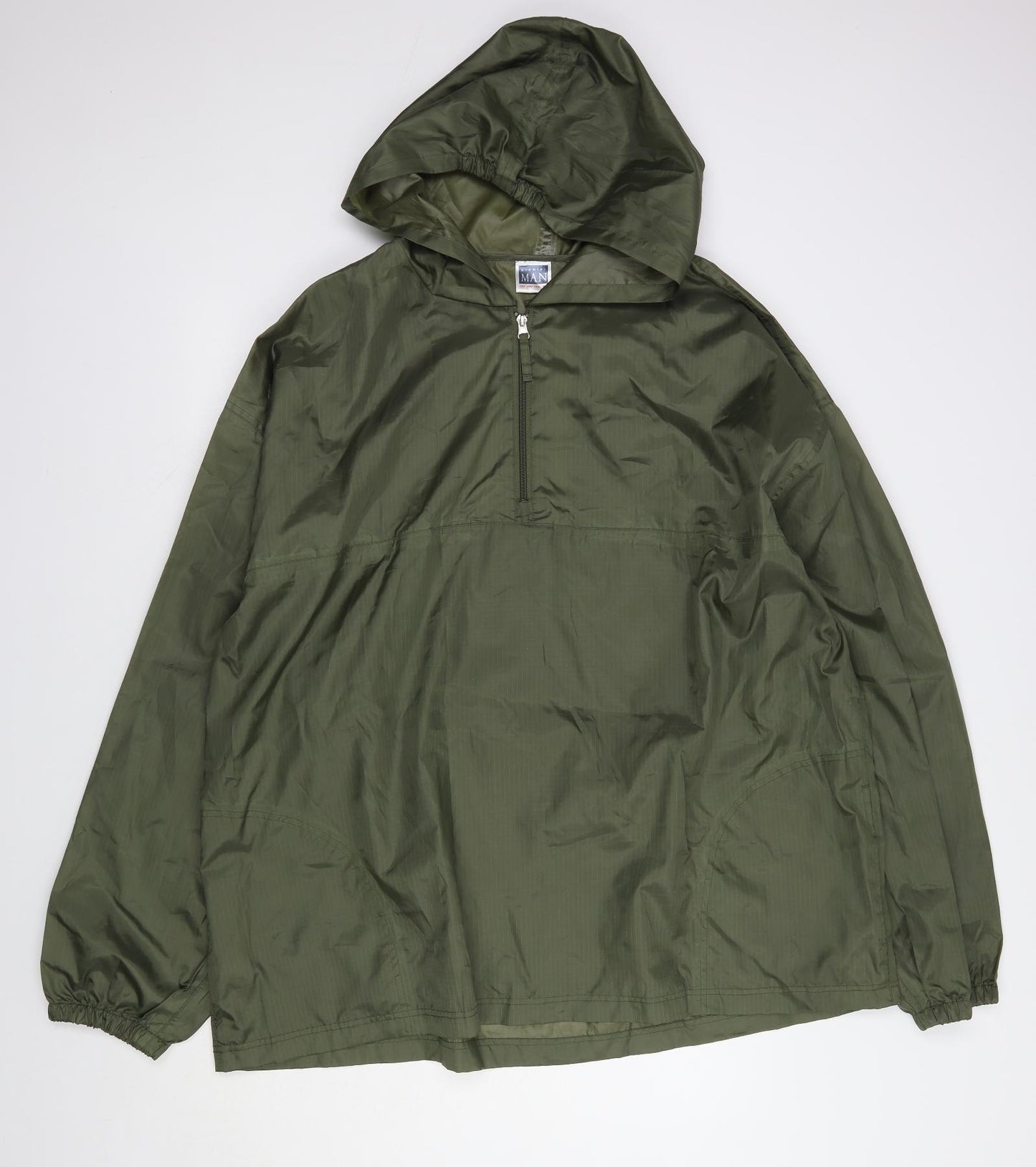 Premier Man Mens Green   Rain Coat Coat Size XL  Zip