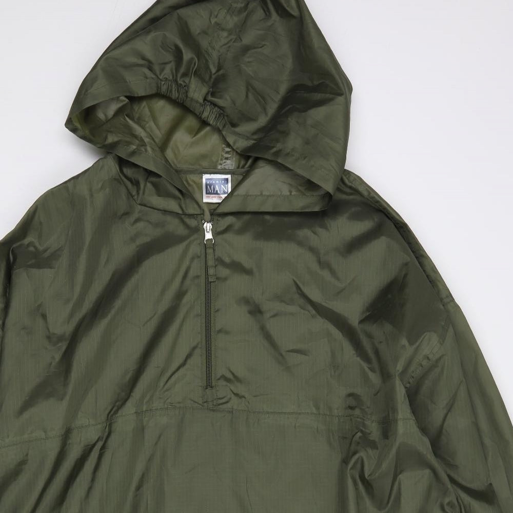 Premier Man Mens Green   Rain Coat Coat Size XL  Zip