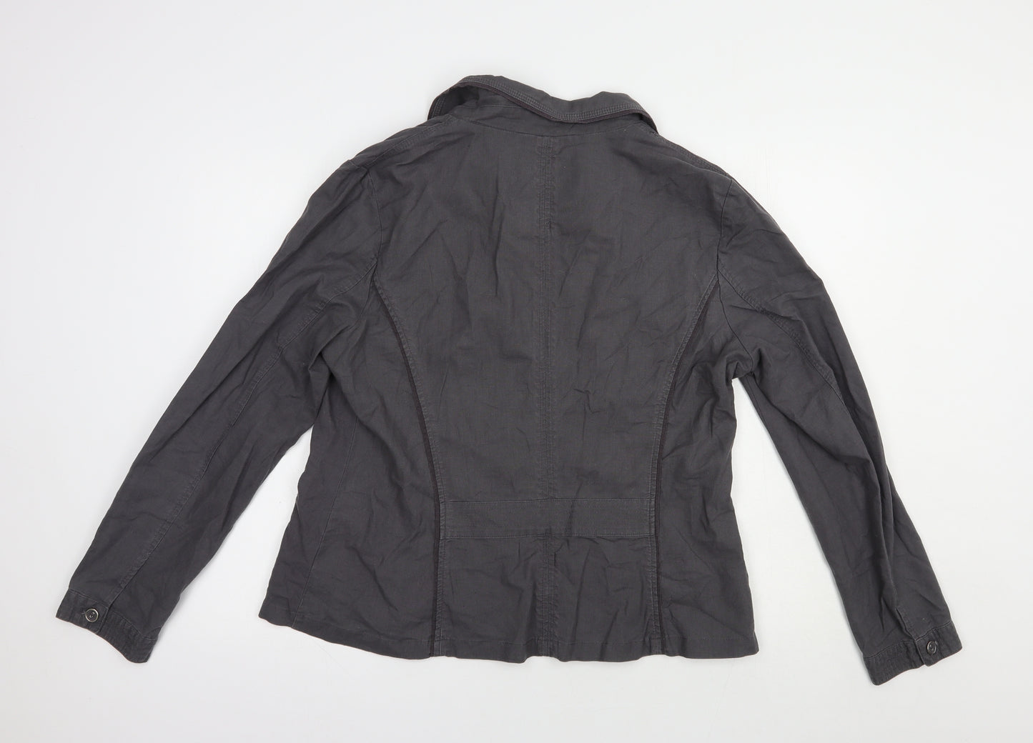 RJR.John Rocha Womens Grey   Jacket  Size 16  Button