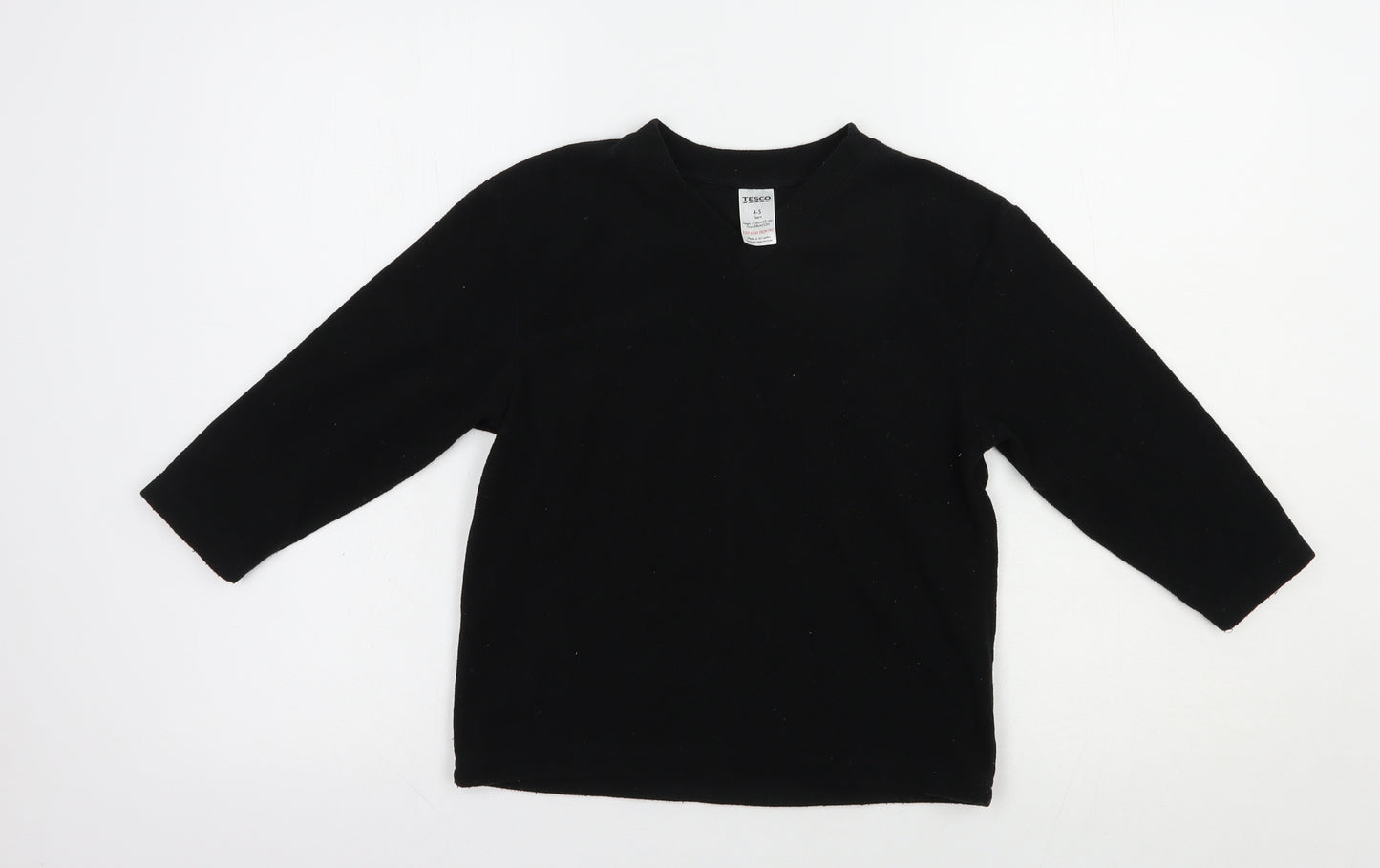 Tesco Boys Black  Polyester Pullover Sweatshirt Size 4-5 Years  Pullover