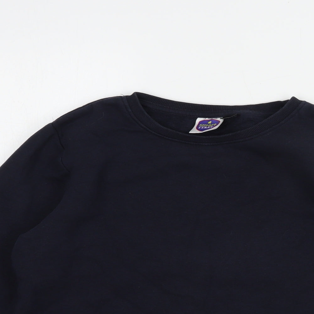 Smart Start Boys Blue  Cotton Pullover Sweatshirt Size 11 Years  Pullover - Schoolwear