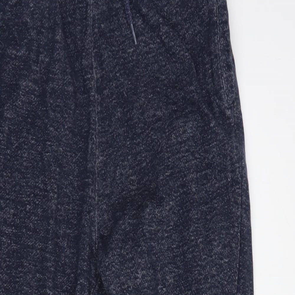 M & Co Boys Blue  Cotton Jogger Trousers Size 9-10 Years  Regular Drawstring