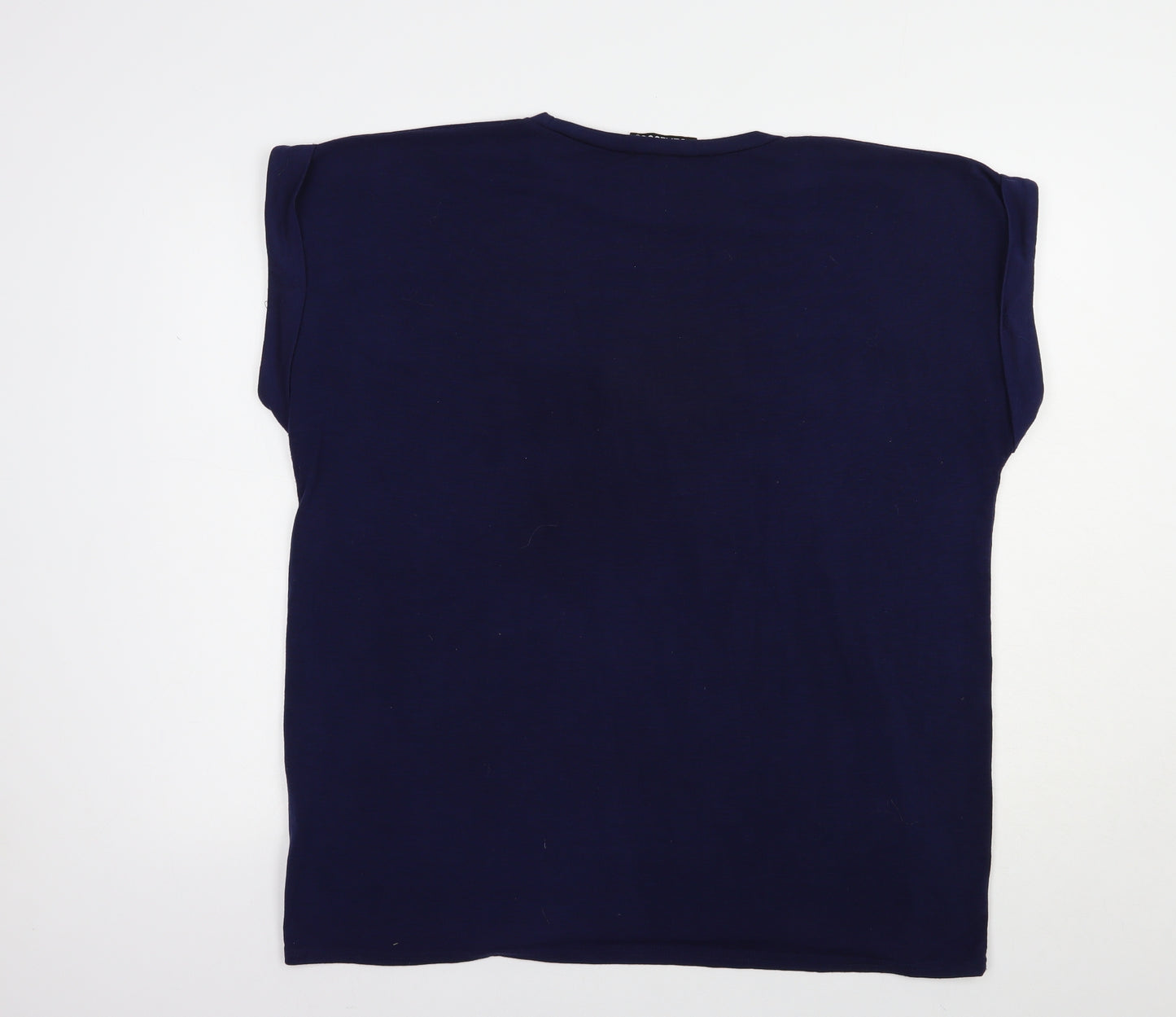 Be Jealous Womens Blue  Viscose Basic T-Shirt Size 20 Crew Neck