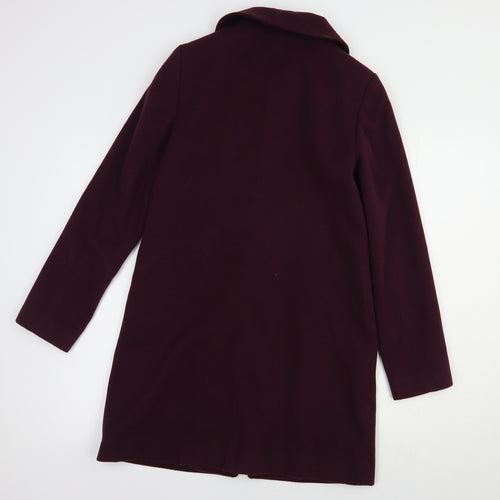 F&F Womens Purple   Biker Coat Size 6  Zip