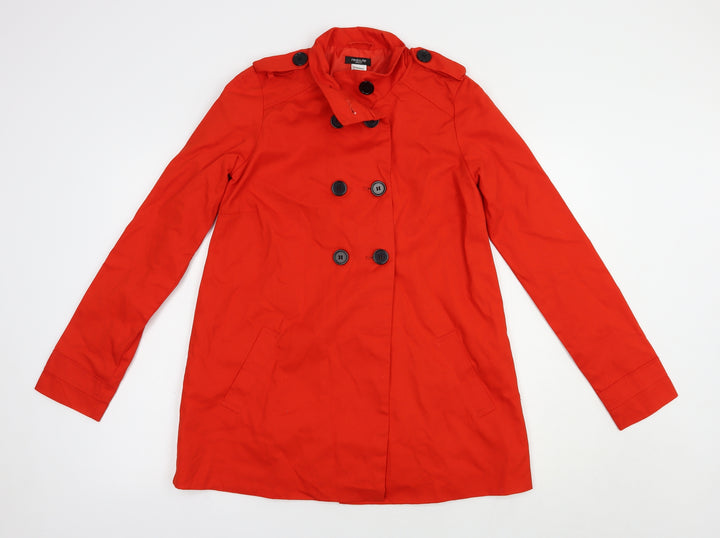 La Redoute Womens Red   Pea Coat Coat Size 6  Button
