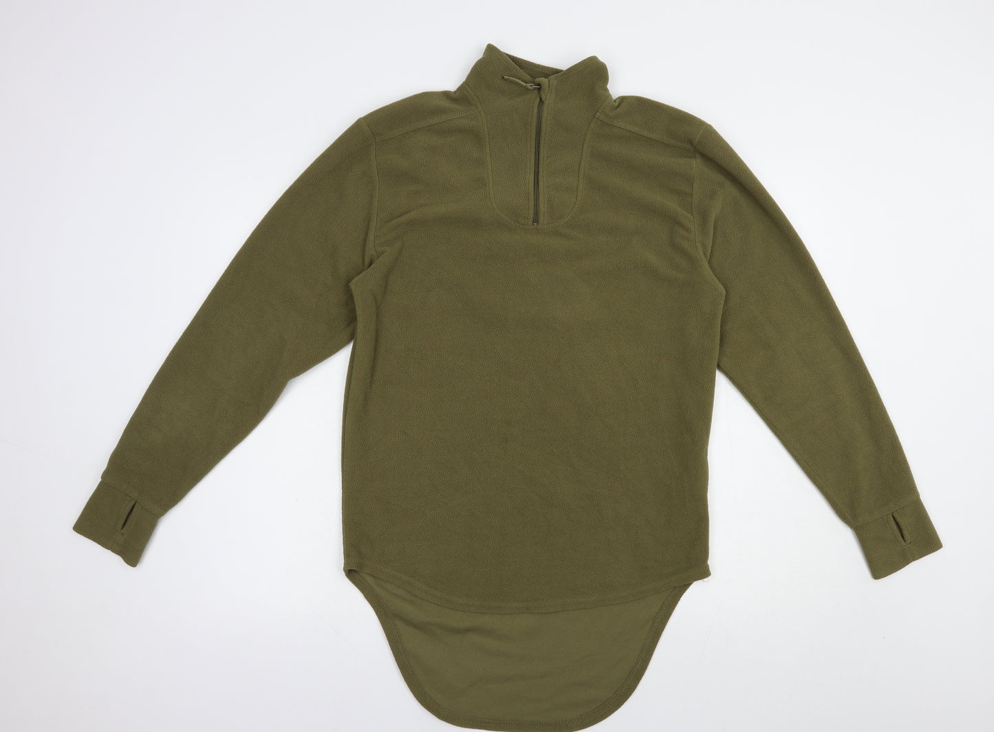 Preworn Mens Green  Polyester Pullover Sweatshirt Size M   - combat undershirt thermal