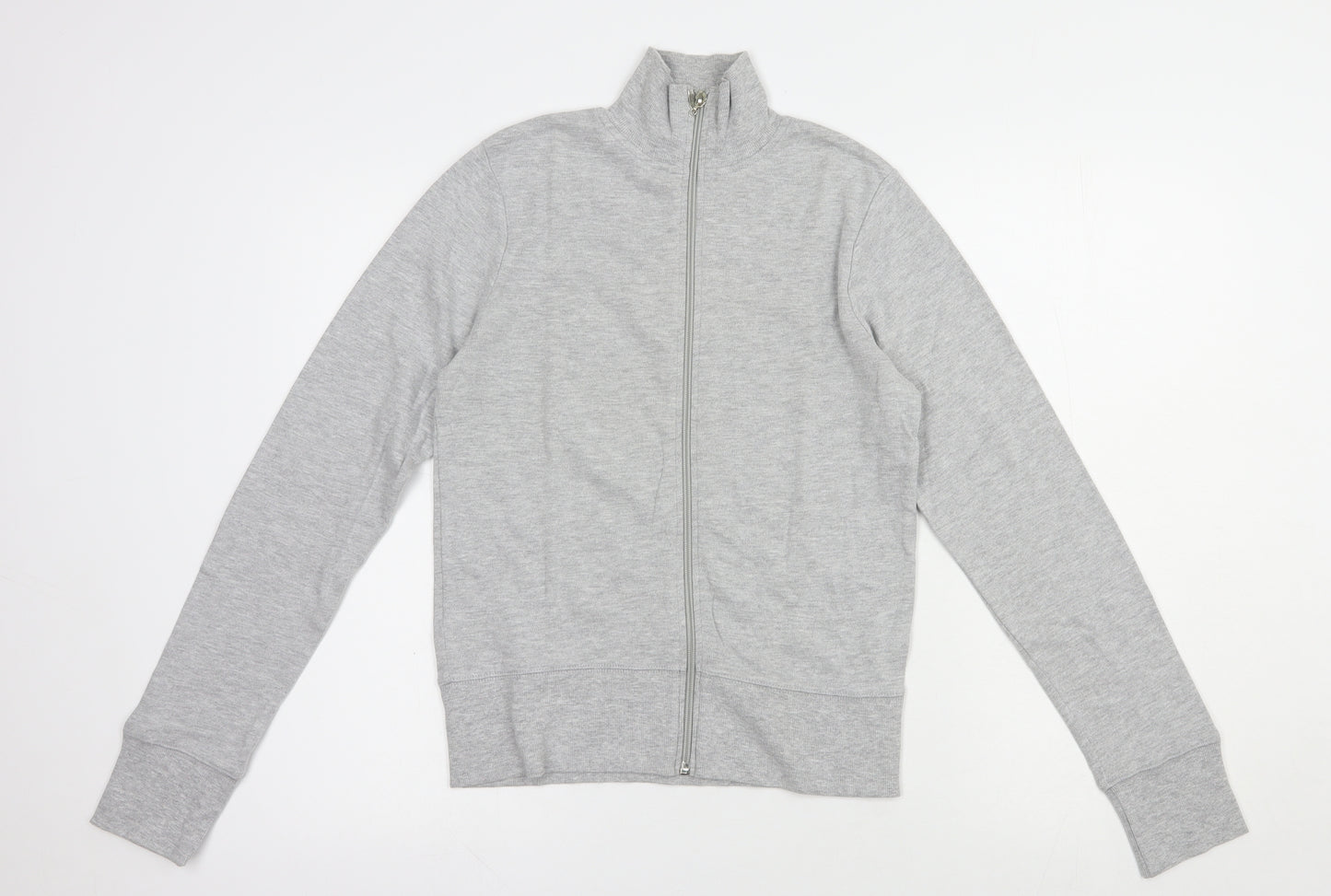 MK Womens Grey  Cotton Full Zip Sweatshirt Size 12  Zip