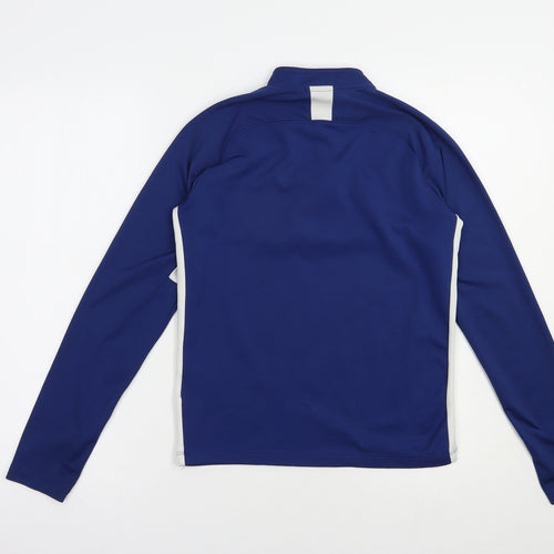 Nike Boys Blue  Polyester Pullover Sweatshirt Size 9-10 Years  Zip