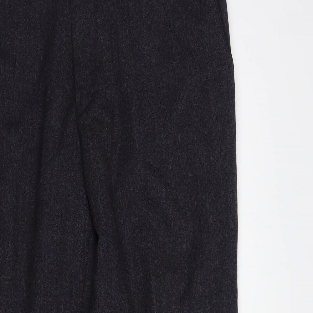 Remus Uomo Mens Blue  Wool Dress Pants Trousers Size 36 in L31 in Regular Button