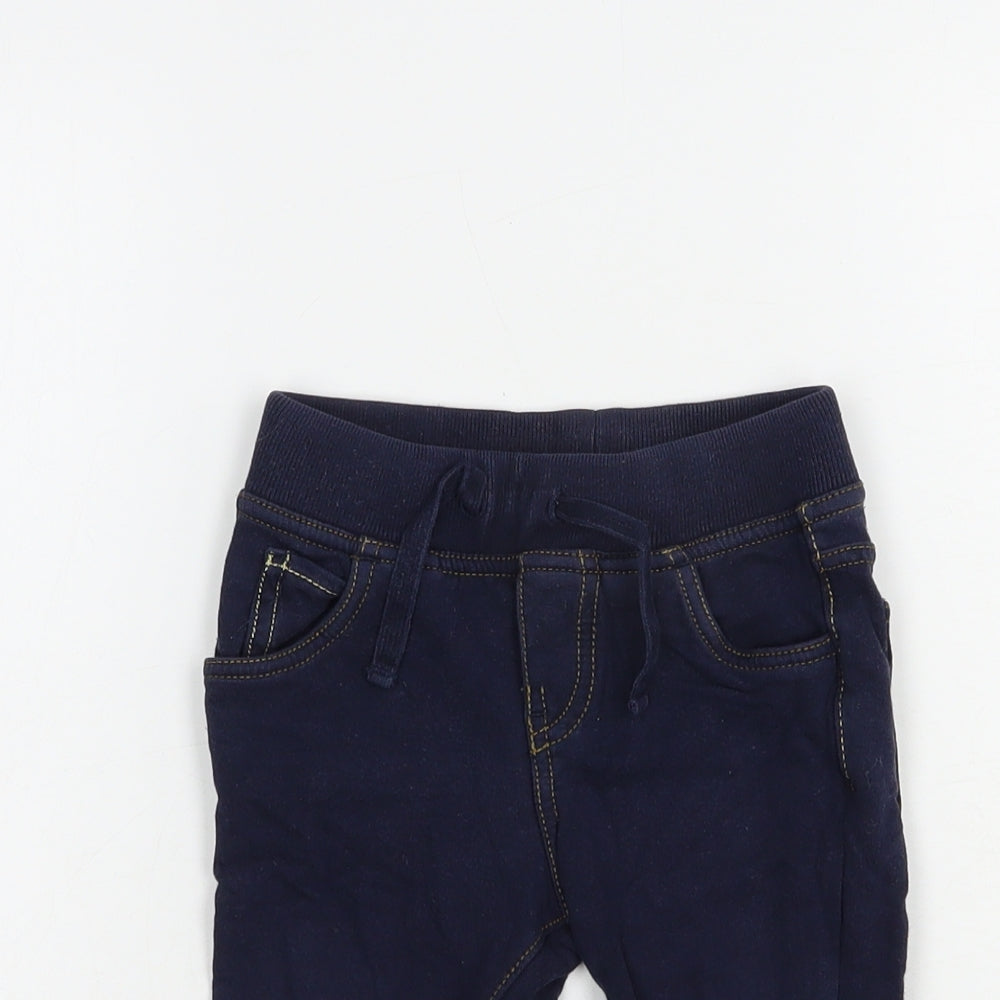 Gap Baby Blue  Cotton Jogger Trousers Size 12-18 Months  Drawstring