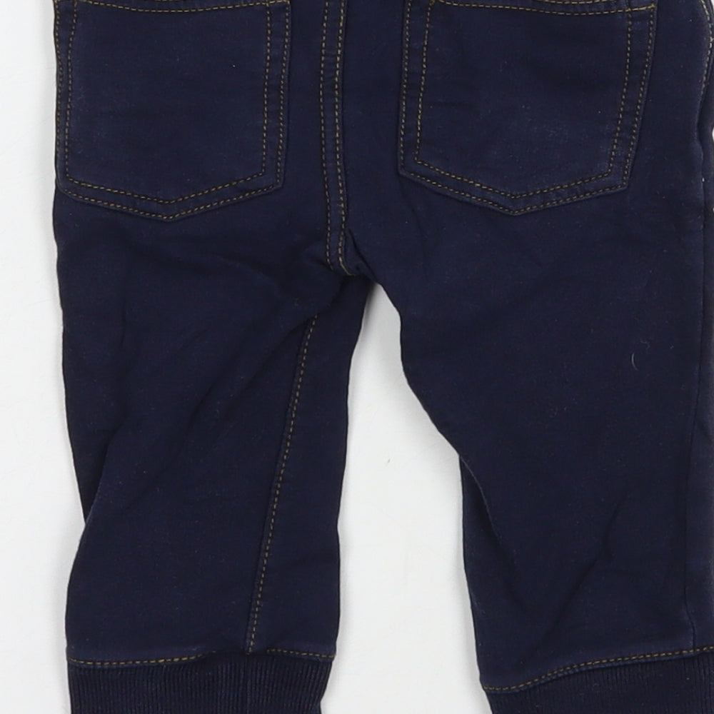 Gap Baby Blue  Cotton Jogger Trousers Size 12-18 Months  Drawstring