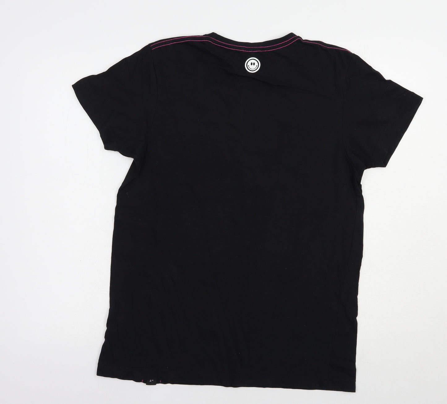 Dunnes Stores Mens Black  Cotton  T-Shirt Size S Crew Neck