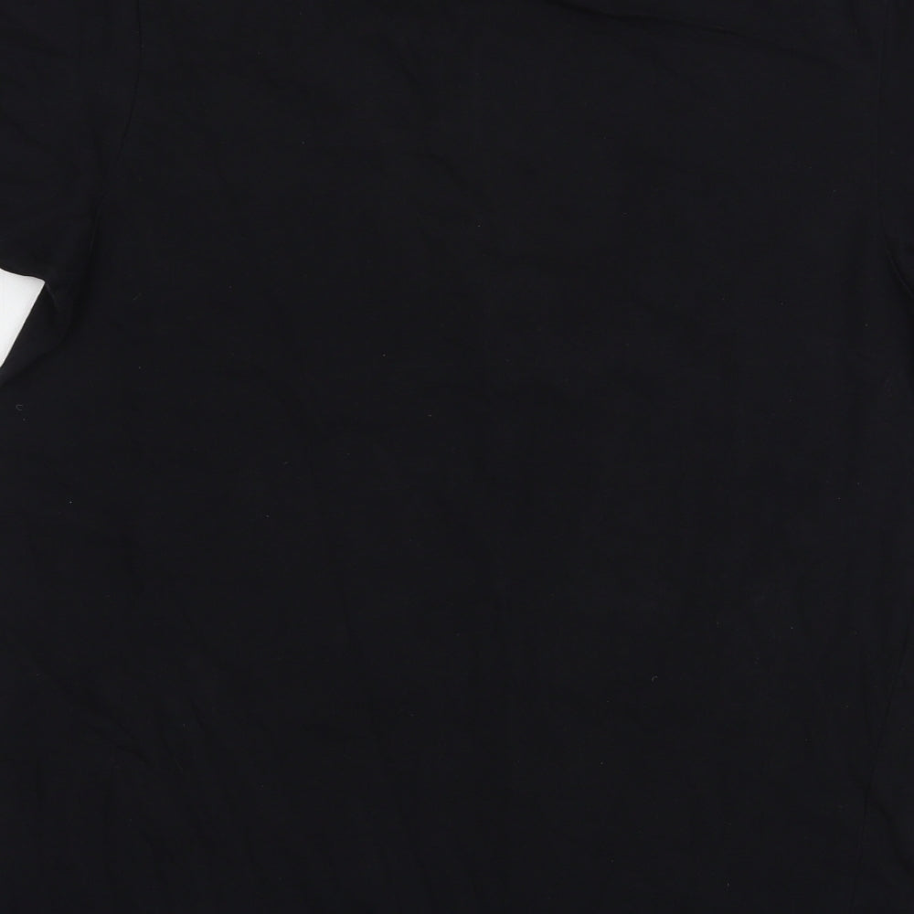 Dunnes Stores Mens Black  Cotton  T-Shirt Size S Crew Neck
