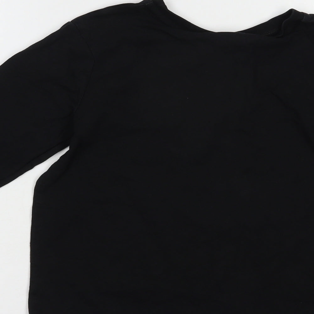 George Boys Black  Cotton Pullover T-Shirt Size 8-9 Years Crew Neck Pullover - Batman