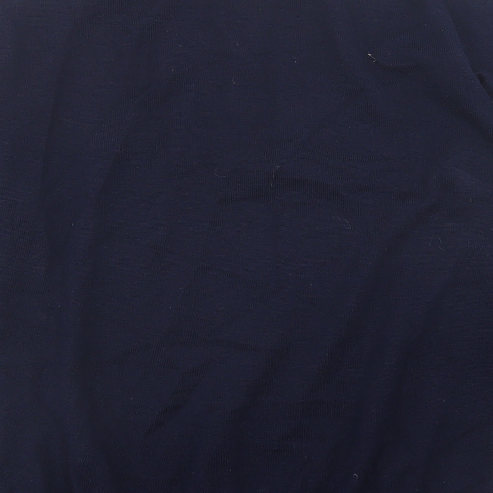 Marks and Spencer Mens Blue  Acrylic  Polo Size M Collared Button