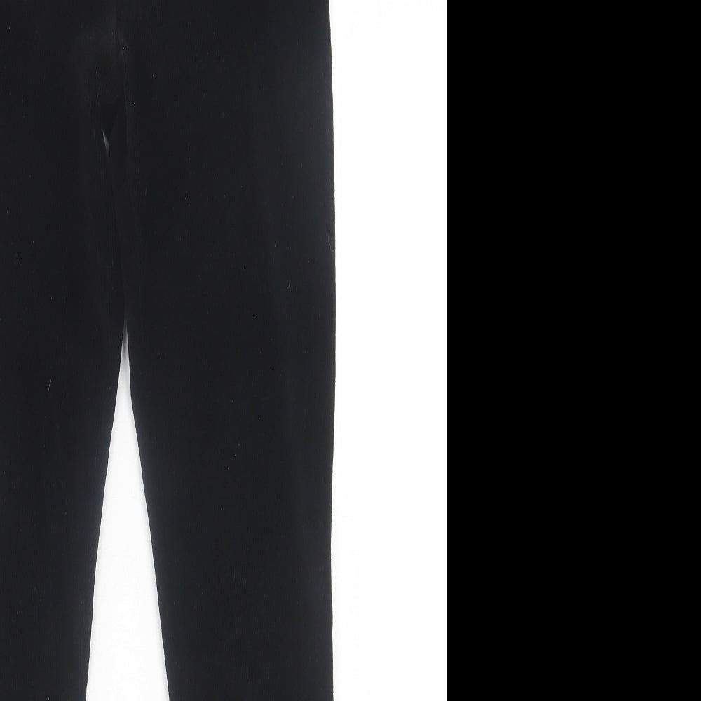 F&F Womens Black  Polyester Capri Leggings Size 12 L29 in