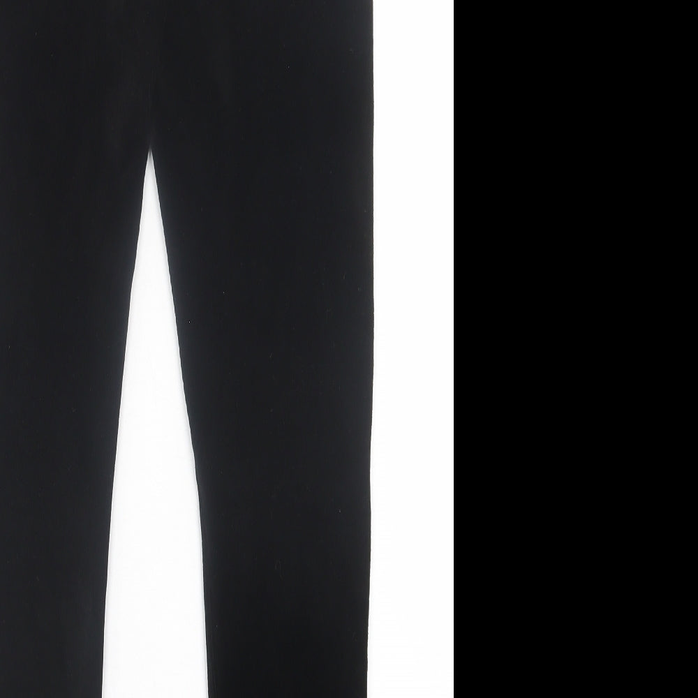 F&F Womens Black  Polyester Capri Leggings Size 12 L29 in