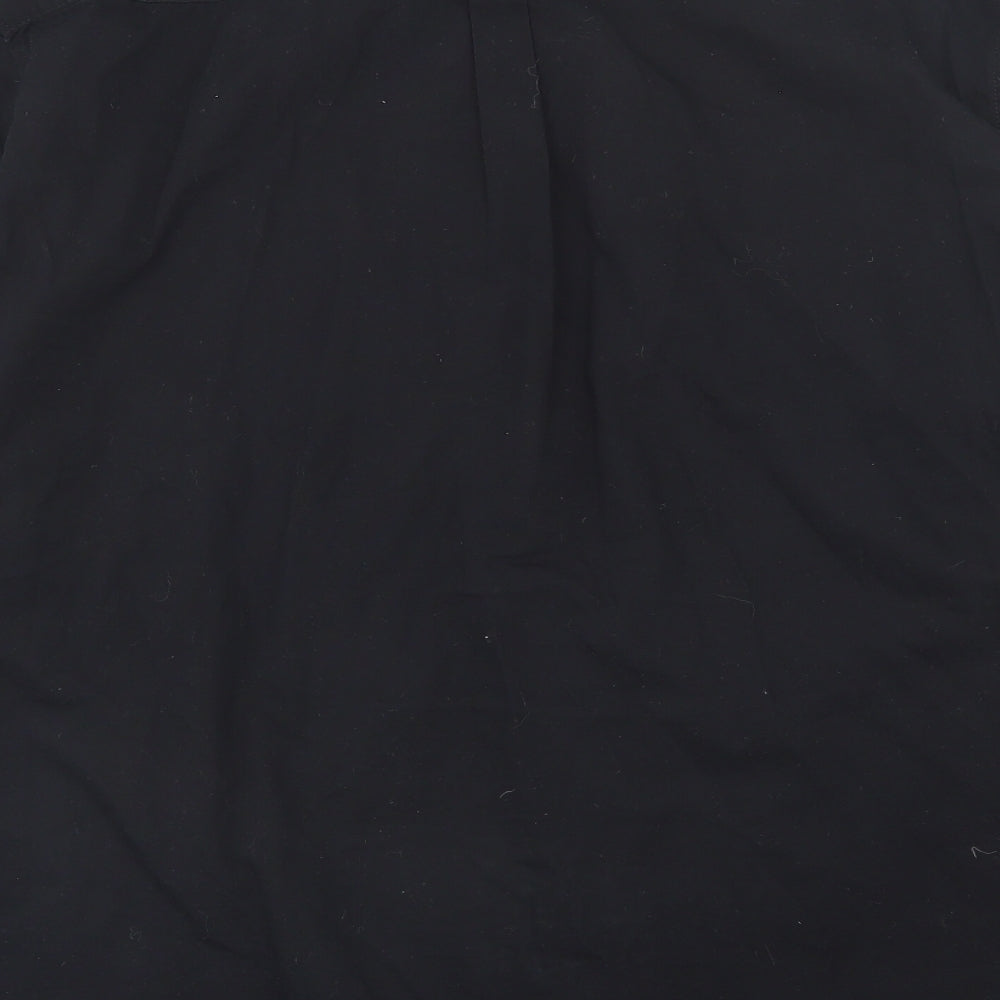 Primark Mens Black  Cotton  Button-Up Size 2XL Collared Button