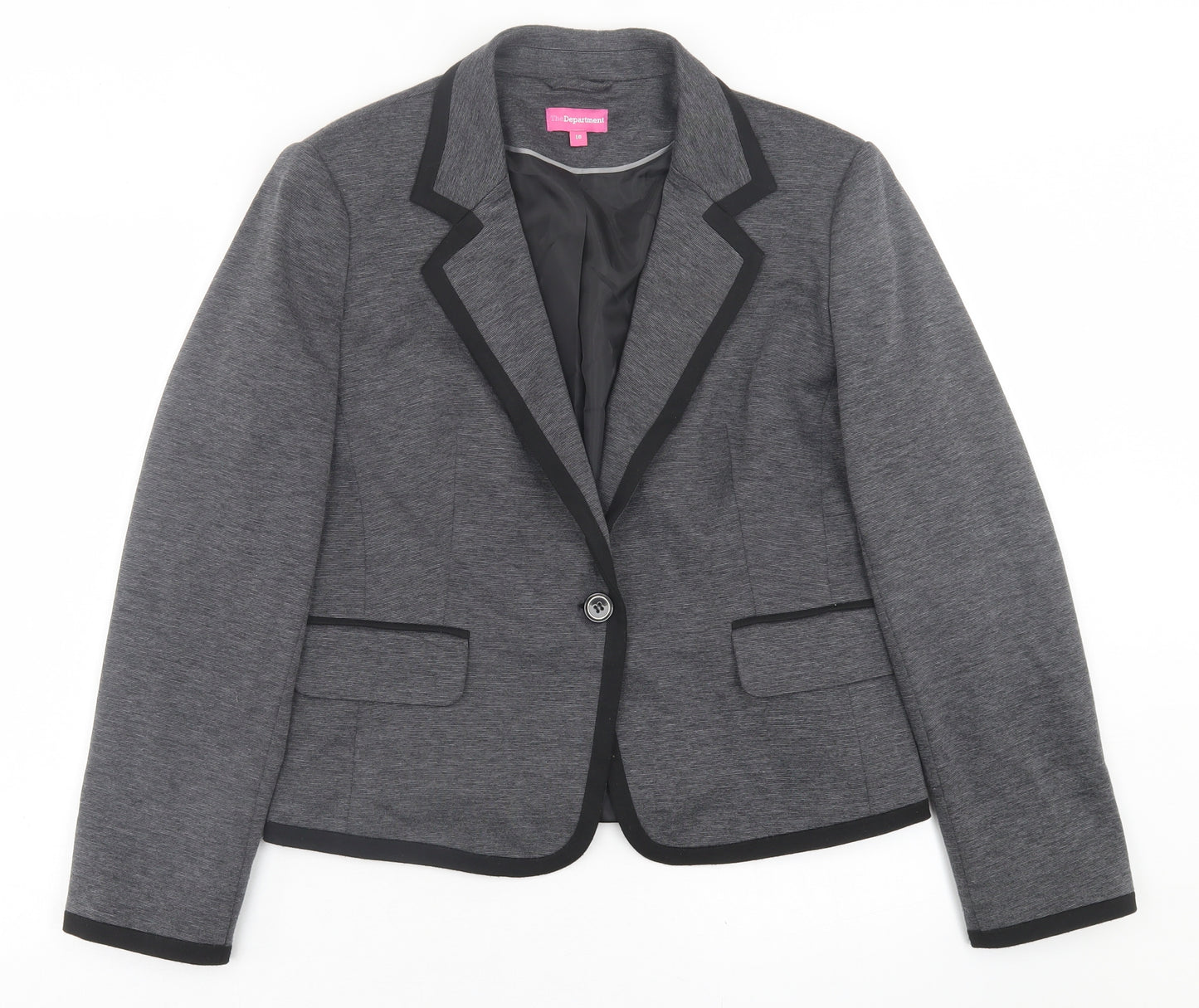 The Department Womens Grey   Jacket Blazer Size 16  Button