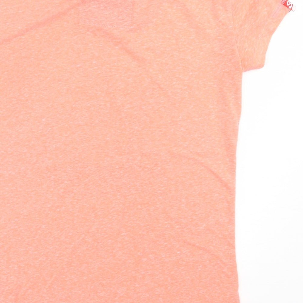 Superdry Mens Pink  Polyester  T-Shirt Size XS Crew Neck